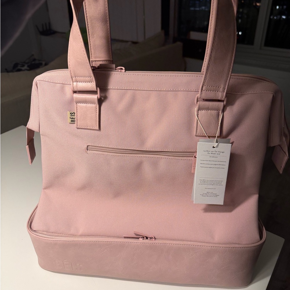 BEIS Atlas Pink Mini Weekender - Picture 2 of 4